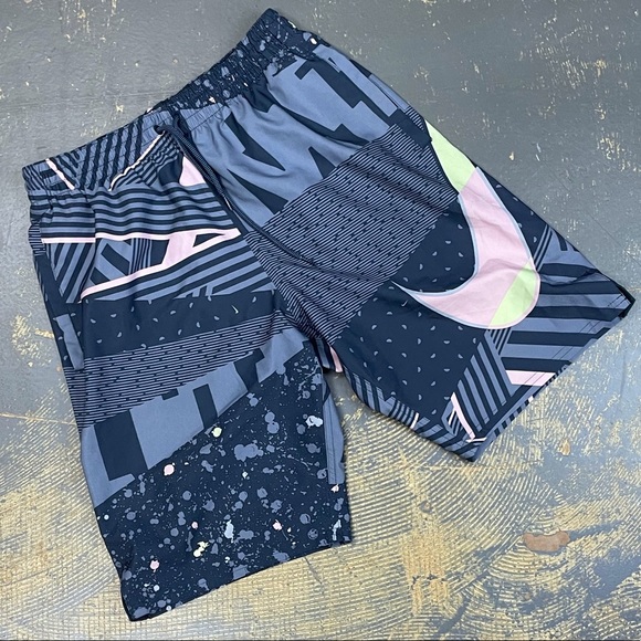 Nike Volley Swim Trunks Sportswear Pastel Small Grey Pink Shorts - Picture 1 of 12